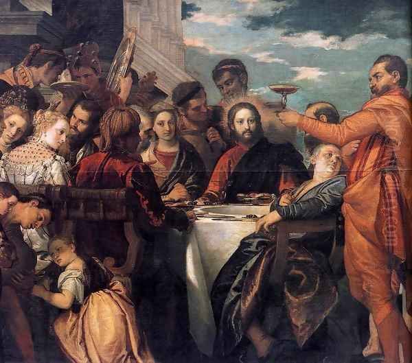 Marriage at Cana (detail) Oil Painting by Paolo Veronese (Caliari)