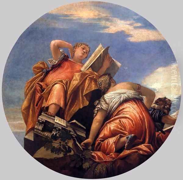 Music, Astronomy and Deceit Oil Painting by Paolo Veronese (Caliari)