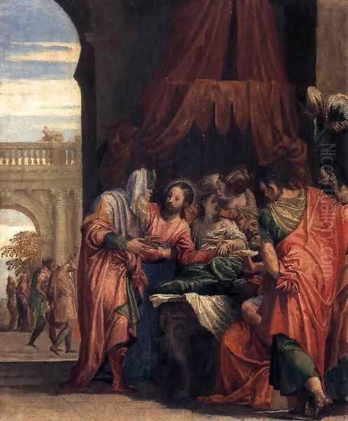 Raising of the Daughter of Jairus Oil Painting by Paolo Veronese (Caliari)