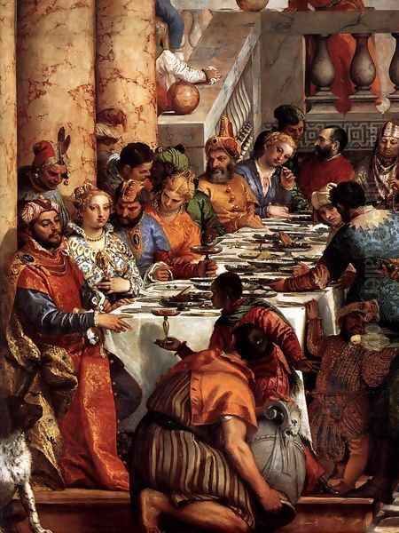 The Marriage at Cana (detail) 3 Oil Painting by Paolo Veronese (Caliari)