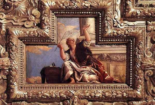 Ceiling decoration (detail) Oil Painting by Paolo Veronese (Caliari)