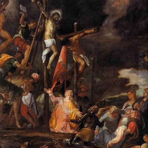 Crucifixion (detail) Oil Painting by Paolo Veronese (Caliari)