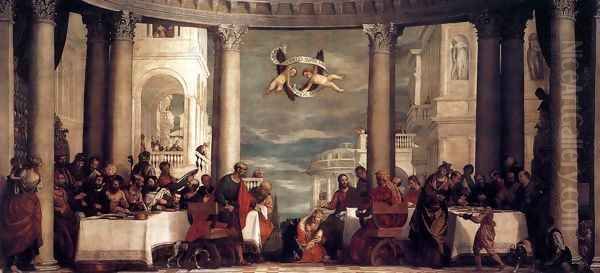 Feast at the House of Simon 2 Oil Painting by Paolo Veronese (Caliari)