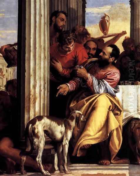 Feast in the House of Simon (detail) Oil Painting by Paolo Veronese (Caliari)