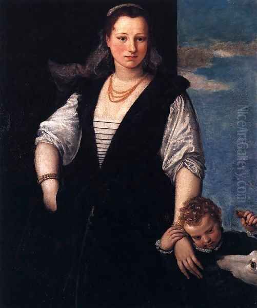 Isabella Guerrieri Gonzaga Canossa Oil Painting by Paolo Veronese (Caliari)