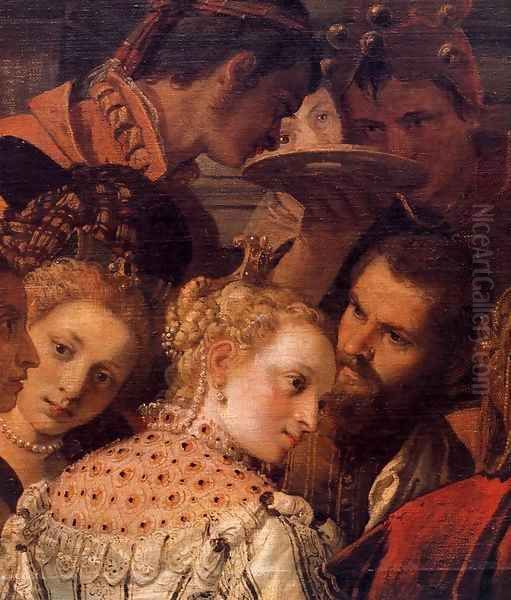 Marriage at Cana (detail) 3 Oil Painting by Paolo Veronese (Caliari)