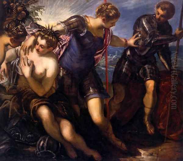 Minerva Sending Away Mars from Peace and Prosperity Oil Painting by Paolo Veronese (Caliari)