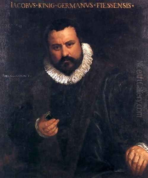 Portrait of Johann Jakob Konig Oil Painting by Paolo Veronese (Caliari)