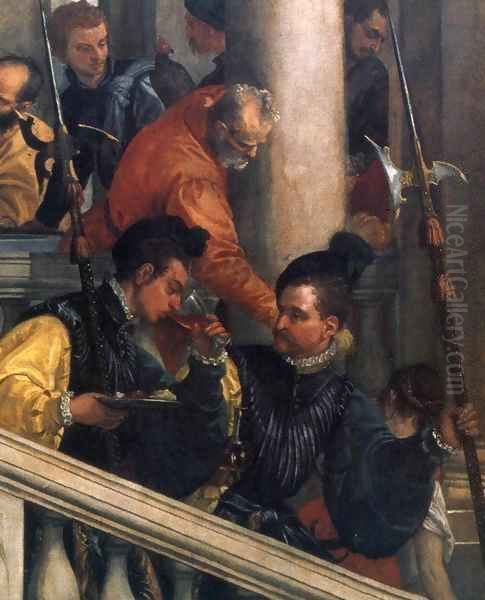 Feast in the House of Levi (detail) 6 Oil Painting by Paolo Veronese (Caliari)