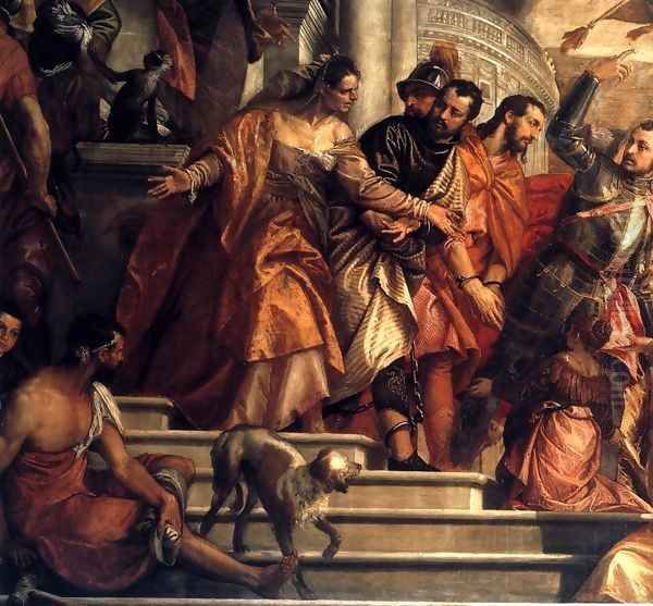 Sts Mark and Marcellinus Being Led to Martyrdom (detail) Oil Painting by Paolo Veronese (Caliari)