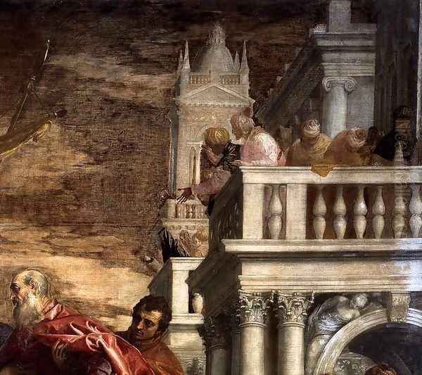 Sts Mark and Marcellinus Being Led to Martyrdom (detail) 3 Oil Painting by Paolo Veronese (Caliari)