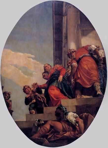 The Banishment of Vashti Oil Painting by Paolo Veronese (Caliari)