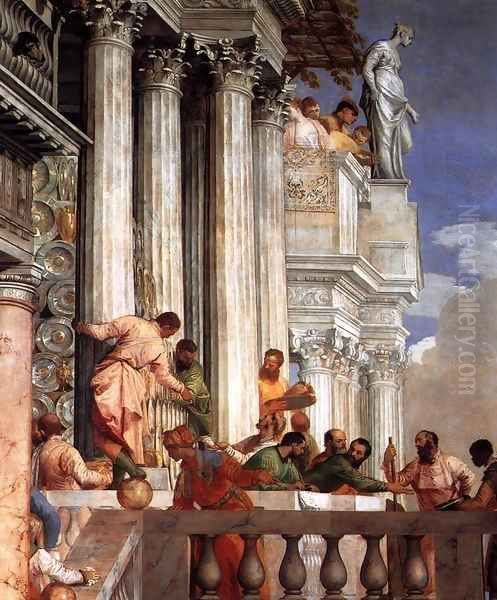 The Marriage at Cana (detail) 2 Oil Painting by Paolo Veronese (Caliari)