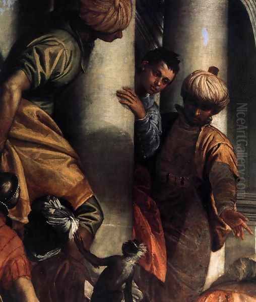 Sts Mark and Marcellinus Being Led to Martyrdom (detail) 2 Oil Painting by Paolo Veronese (Caliari)