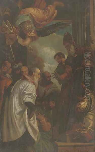 The Consecration of Saint Nicholas of Myra Oil Painting by Paolo Veronese (Caliari)