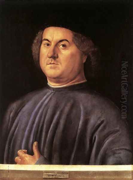 Portrait of a Man 1497 Oil Painting by Alvise Vivarini