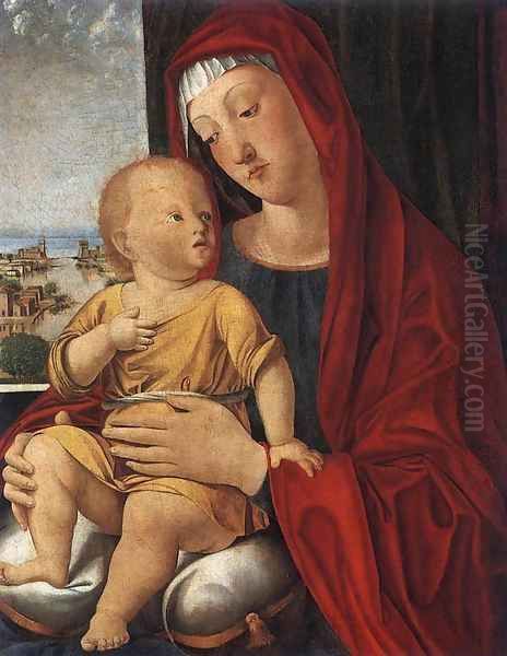 Virgin and Child Oil Painting by Alvise Vivarini