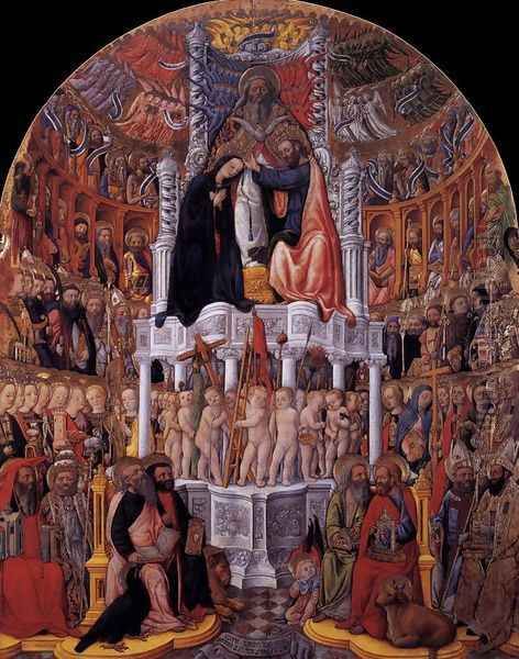 Coronation of the Virgin 1444 Oil Painting by Antonio Vivarini