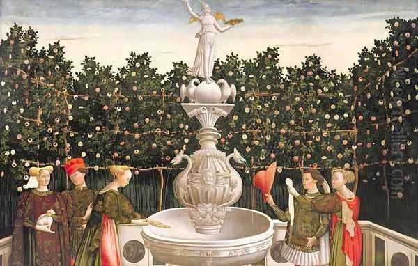 The Garden of Love, c.1465-70 Oil Painting by Antonio Vivarini