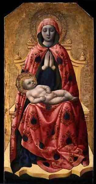 Madonna and Child, 1440s Oil Painting by Antonio Vivarini