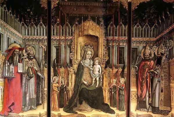 Triptych 1446 Oil Painting by Antonio Vivarini