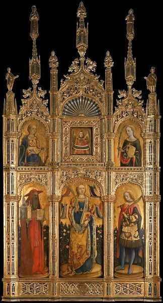 Santa Sabina Polyptych Oil Painting by Antonio Vivarini