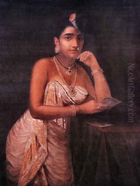 Prem Patra Oil Painting by Raja Ravi Varma