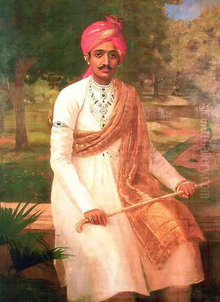 Lord Govindadas Krishnadas Oil Painting by Raja Ravi Varma