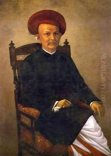 Portrait of Gentleman Oil Painting by Raja Ravi Varma