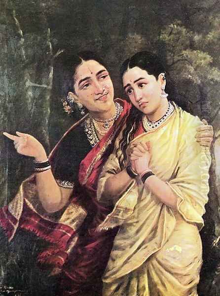 Syrendri Oil Painting by Raja Ravi Varma