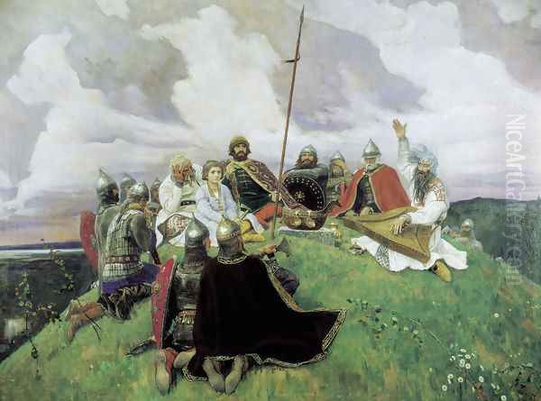 Boyan, 1910 Oil Painting by Viktor Vasnetsov