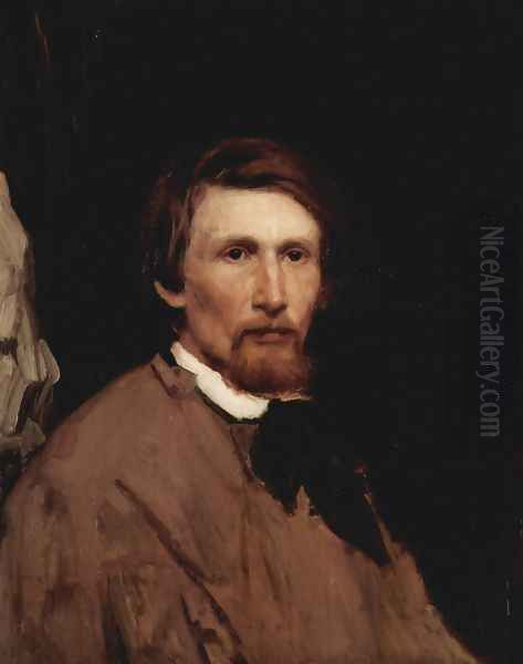 Self-portrait 1873 Oil Painting by Viktor Vasnetsov