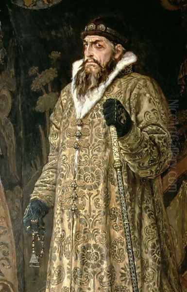 Tsar Ivan IV Vasilyevich 'the Terrible' (1530-84) 1897 (detail) Oil Painting by Viktor Vasnetsov