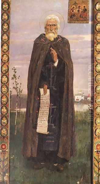 Sergius of Radonezh 1882 Oil Painting by Viktor Vasnetsov