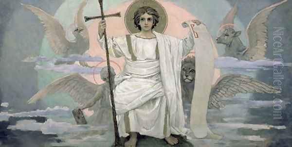 The Son of God - The Word of God, 1885-96 Oil Painting by Viktor Vasnetsov