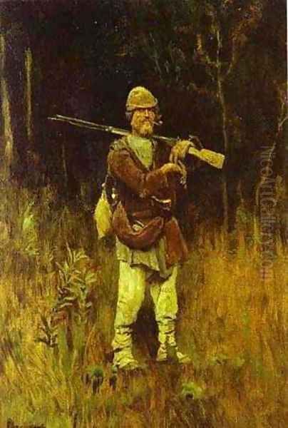 Savka The Hunter 1889 Oil Painting by Viktor Vasnetsov