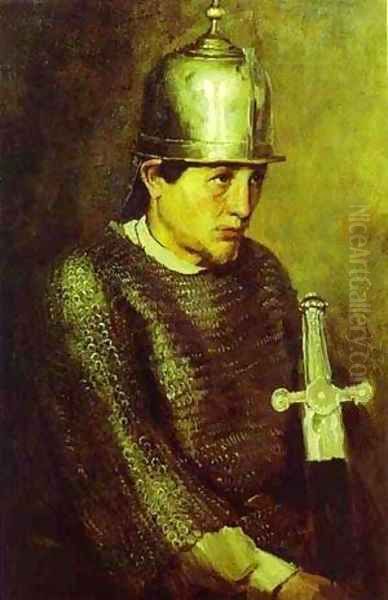 Knight 1883 Oil Painting by Viktor Vasnetsov