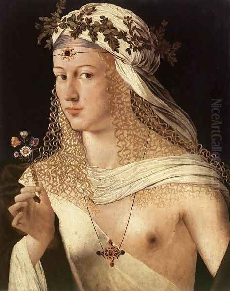 Portrait Of A Woman Oil Painting by Bartolomeo Veneto