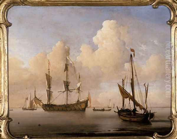 Seascape 2 Oil Painting by Willem van de Velde the Younger