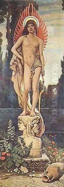 Superest Invictus Amor Oil Painting by Elihu Vedder