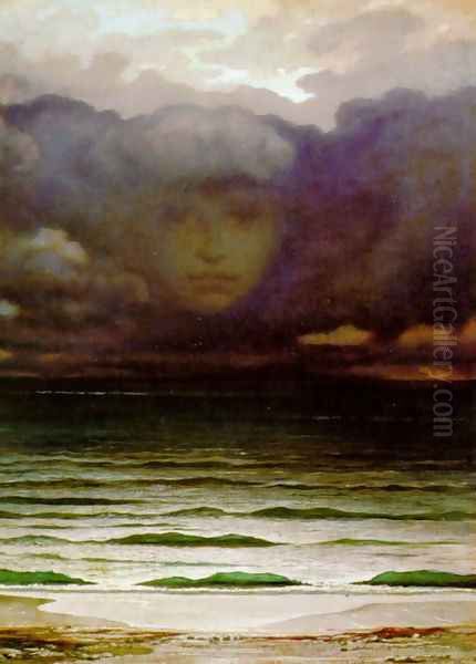 Memory (1870) Oil Painting by Elihu Vedder