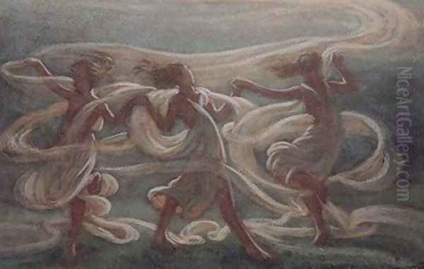 Music (circa 1910) Oil Painting by Elihu Vedder