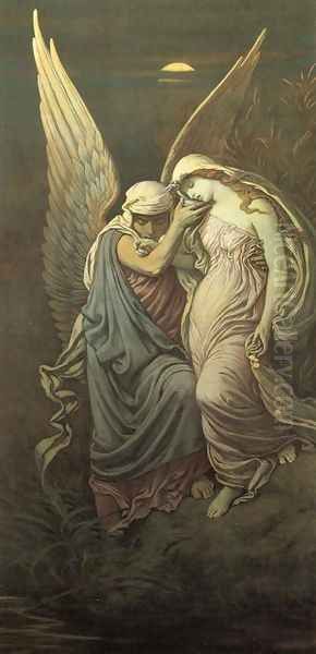 The Cup of Death Oil Painting by Elihu Vedder