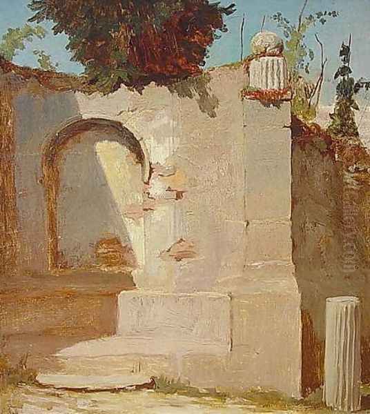 Roman Compagna Oil Painting by Elihu Vedder