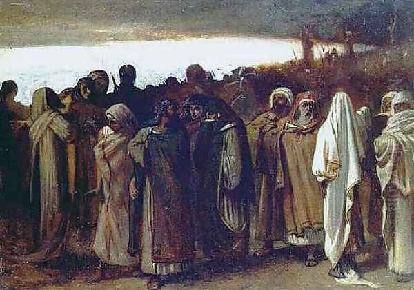 Study for the Ninth Hour Oil Painting by Elihu Vedder