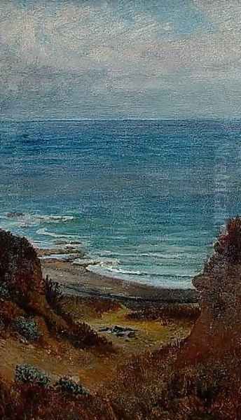 Tirranian Sea (Study for Memory) Oil Painting by Elihu Vedder