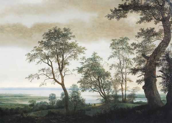 Landscape with Estuary Oil Painting by Cornelis Hendricksz. The Younger Vroom