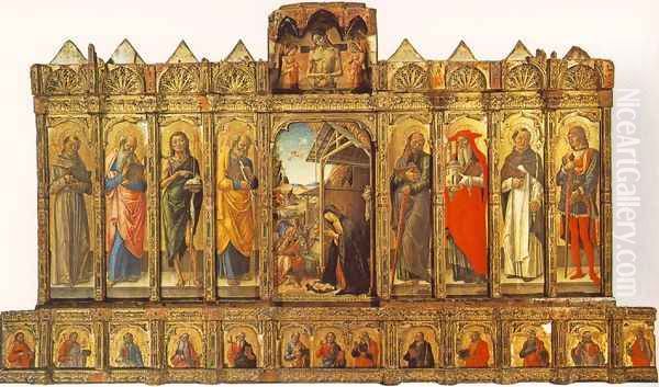 Conversano Polyptych 1475 Oil Painting by Bartolomeo Vivarini