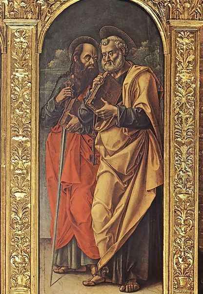 Sts Paul and Peter 1482 Oil Painting by Bartolomeo Vivarini