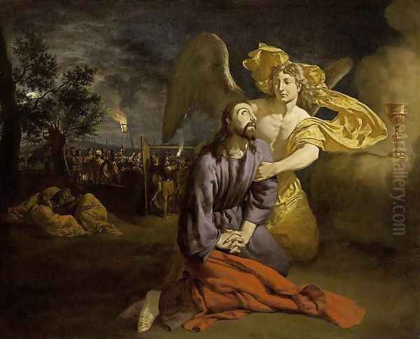 Agony in the Garden 1665 Oil Painting by Adriaen Van De Velde